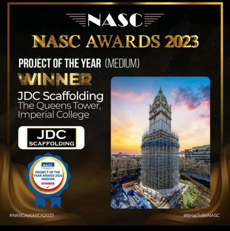 Winners – NASC (National Access and Scaffolding Confederation) Awards 2023 – Project of the Year (Medium) – Second Year of Success.
